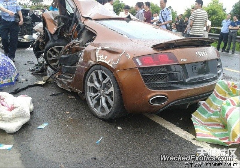 Brand New Audi Was Speeding When it Lost Control And Crashed Head on