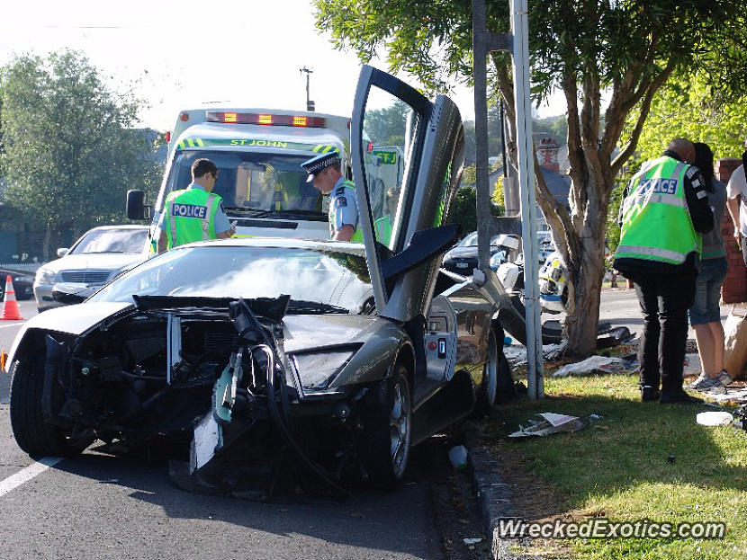 Driver Lost Control And Slammed Into A Tree, Scraping The Hood And 